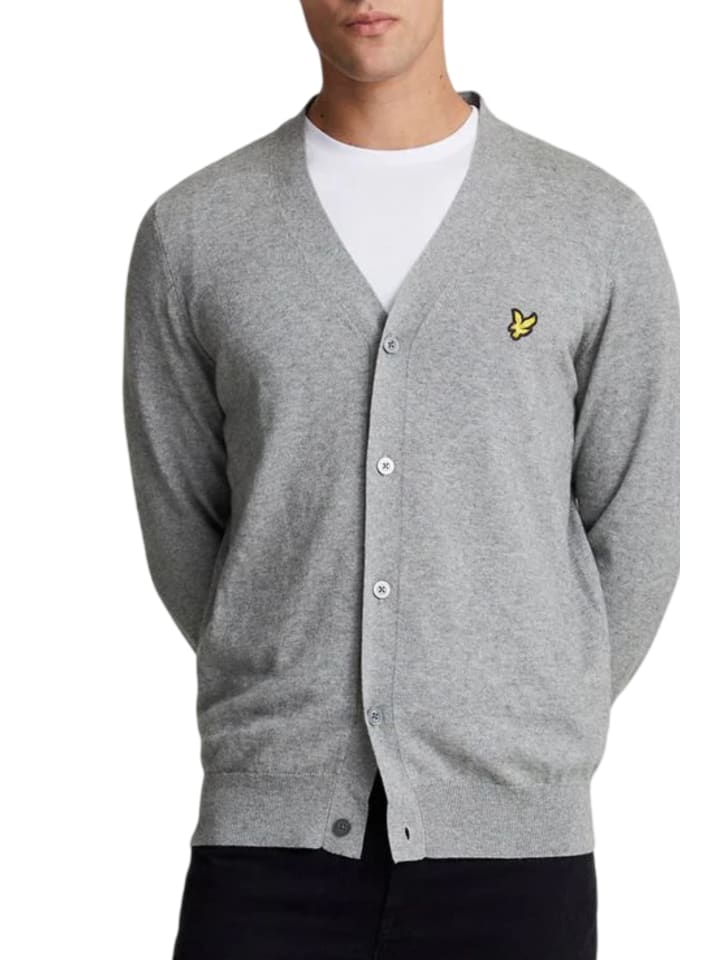 Lyle & Scott Cardigan in Grau günstig kaufen