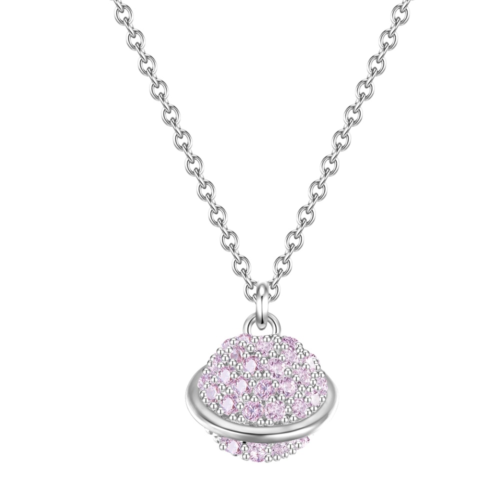 Glanzstücke München Collier en argent Planète Argent sterling Oxyde de zirconium (CZ) en Argent collier