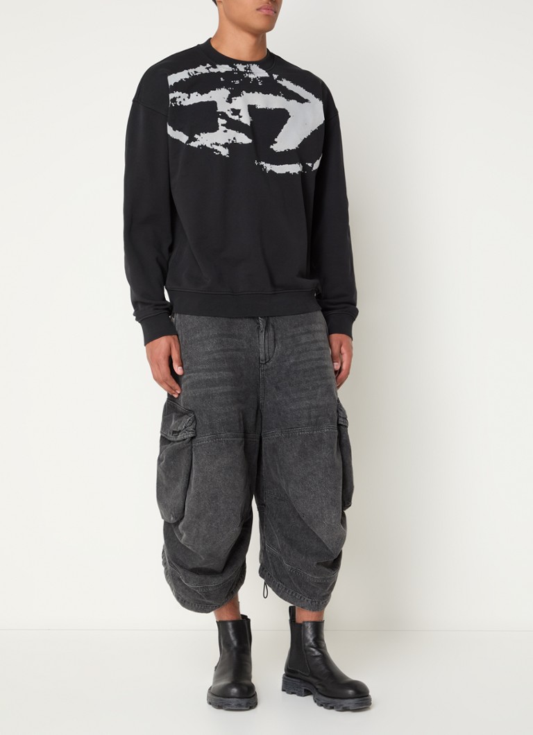Diesel - Maglione a S con logo stampato