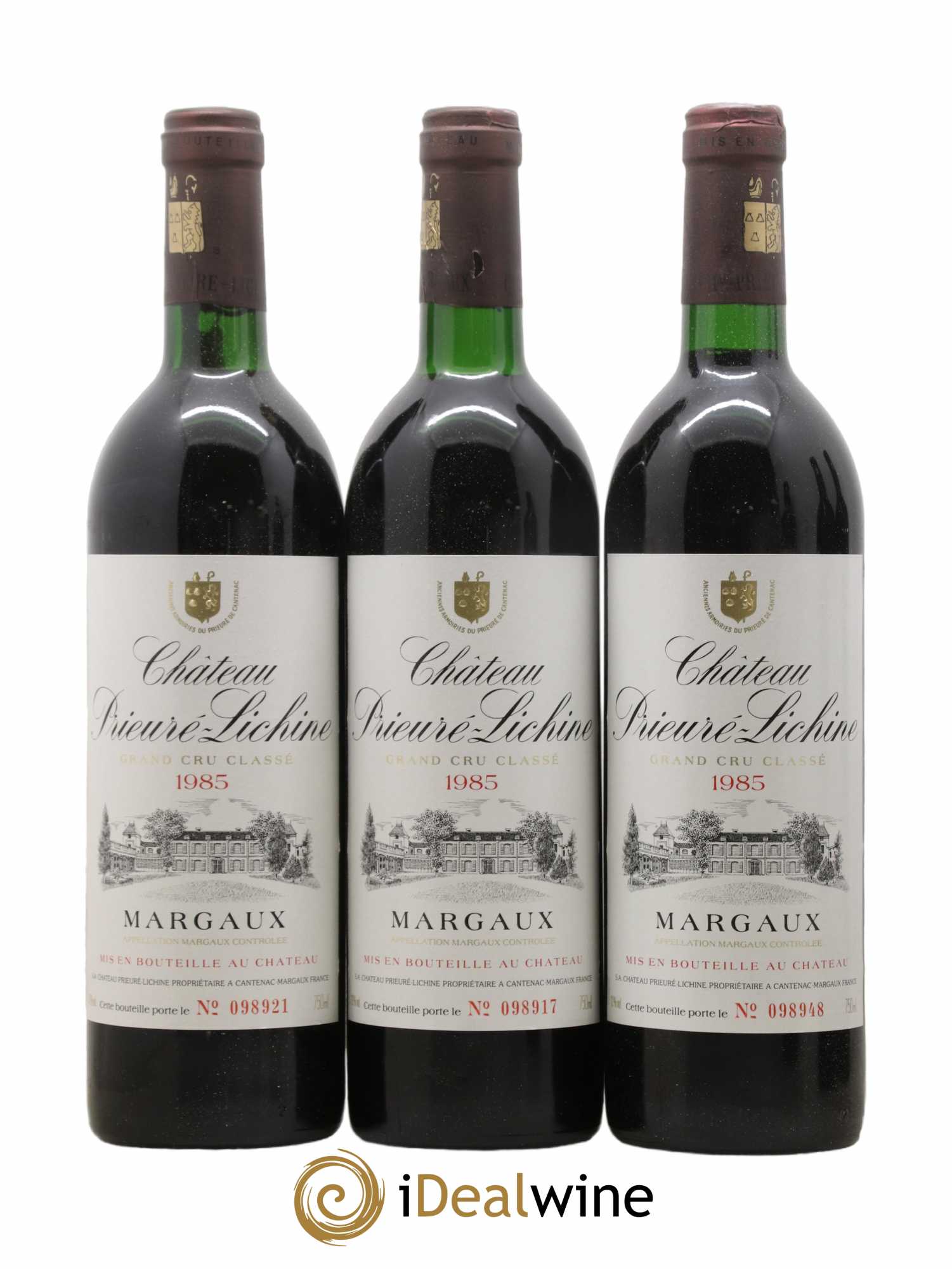 Château Prieuré Lichine 4ème Grand Cru Classé  1985 - Lot de 6 Bouteilles