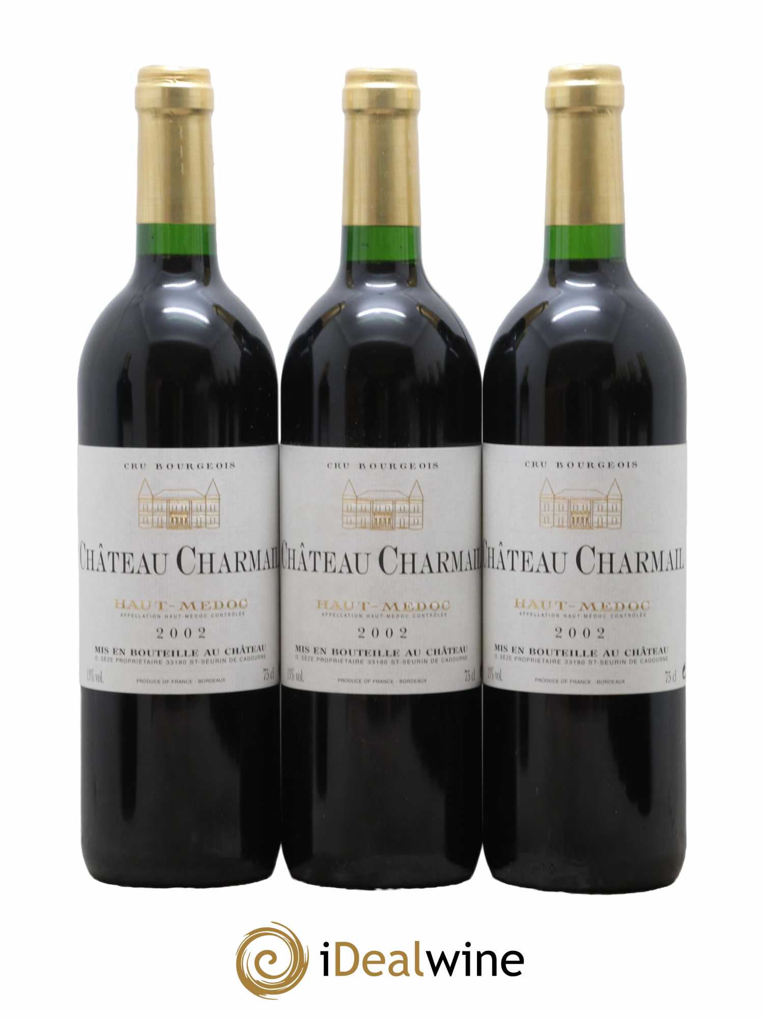 Château Charmail Cru Bourgeois  2002 - Lot de 12 Bouteilles