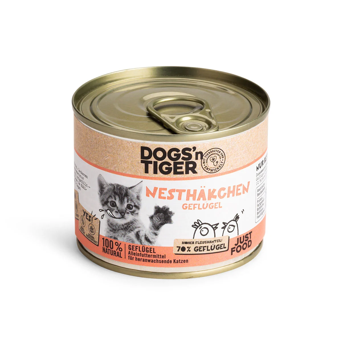 Dogs'n Tiger Nesthäkchen Kitten Nassfutter Geflügel bei ZooRoyal