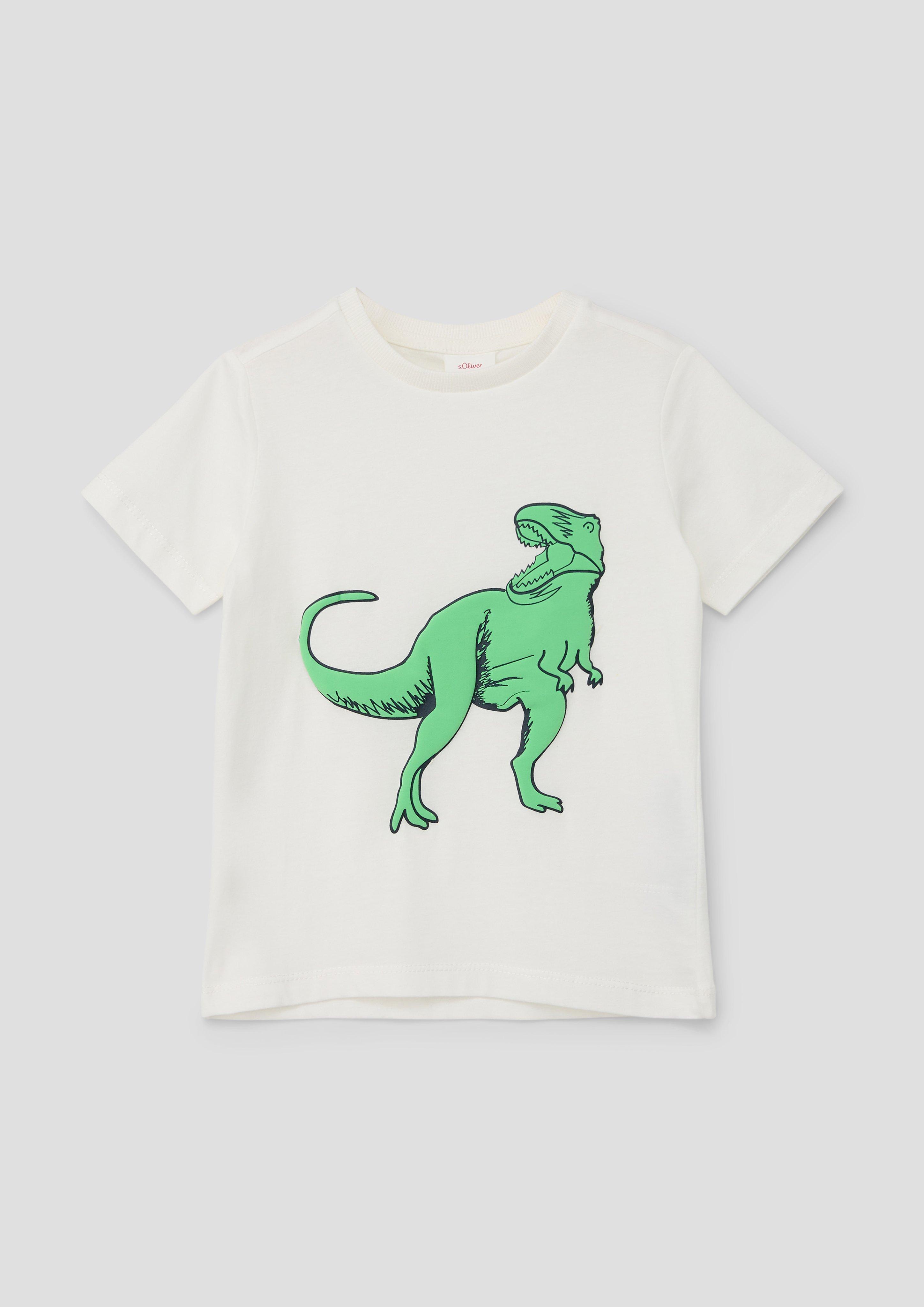 T-Shirt mit gummiertem Print  2143104-0210