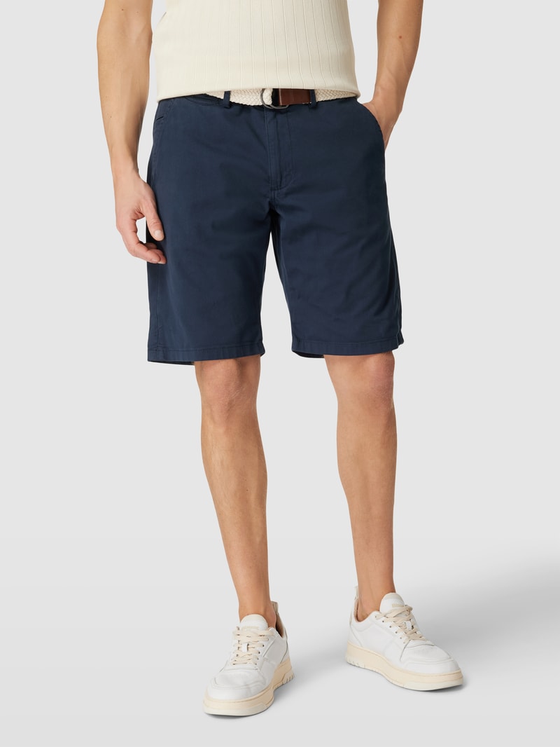 Bermudas mit französischen Eingrifftaschen in marineblau