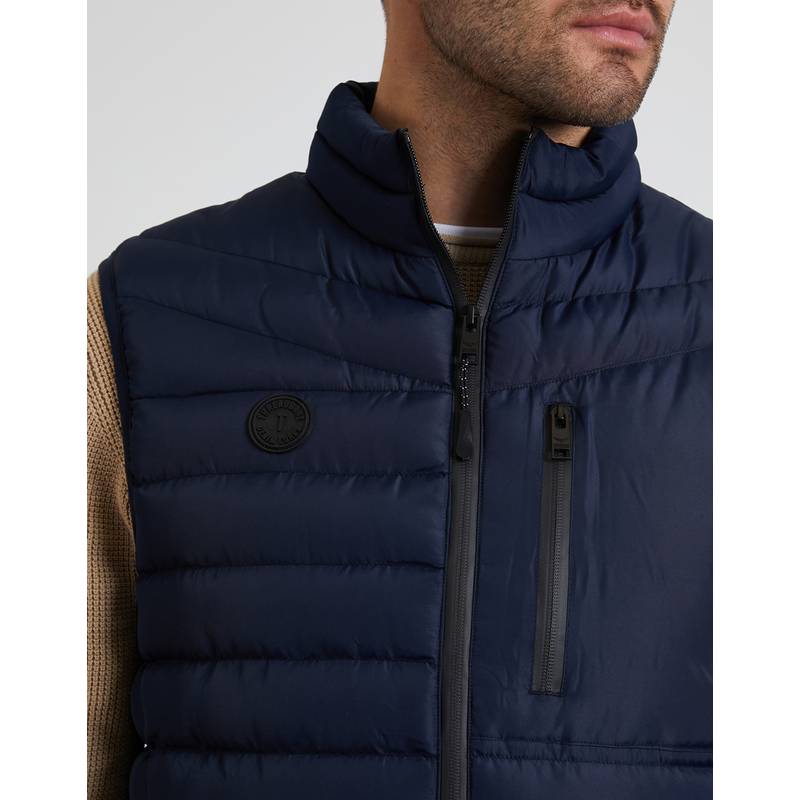 Threadbare THB Jacket Gilet Hunnigan Steppweste Herren