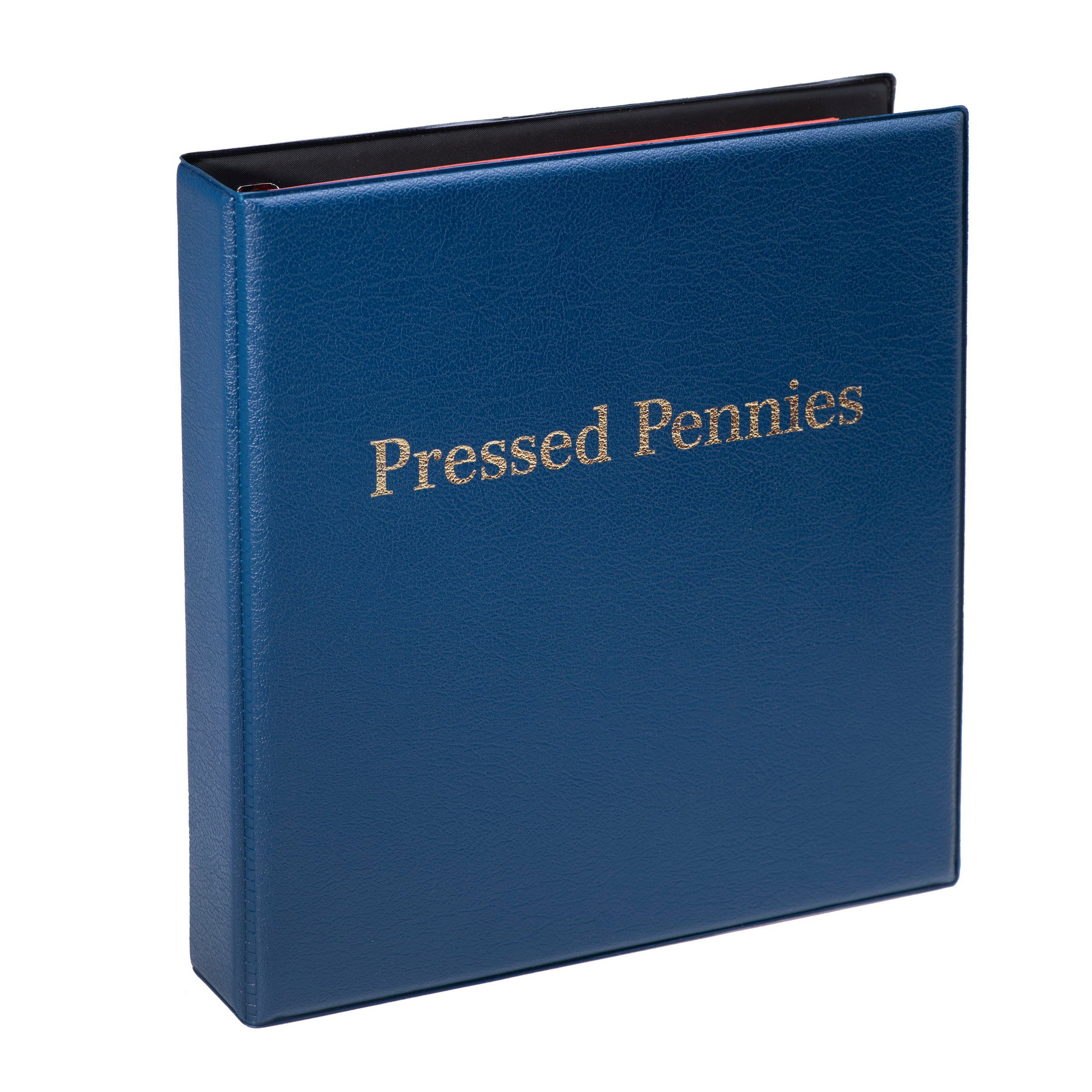 MC.Sammler Sammleretui MC.Sammler Münzalbum für 200 Stk Pressed Pennies, Blau