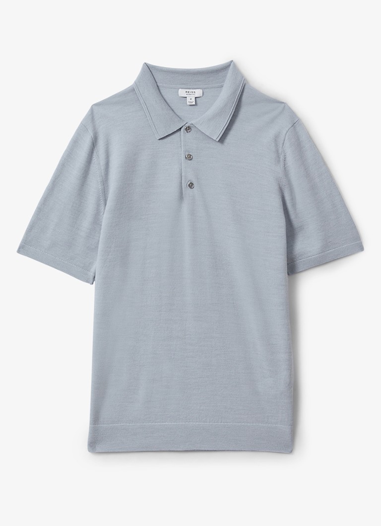 Polo Reiss Manor de malha fina e corte slim, confeccionada em lã merino.