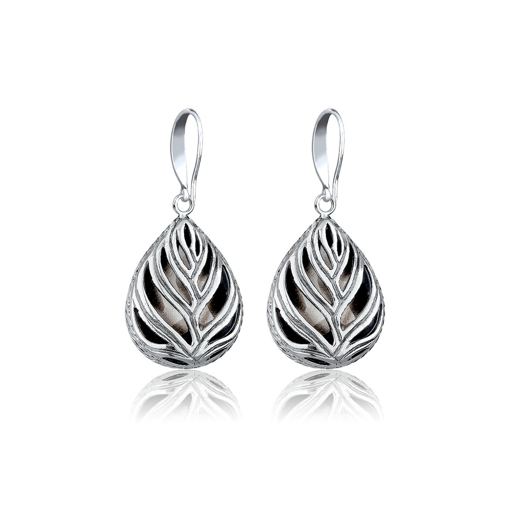 Elli Elli Boucles d'Oreilles Tropfen Kristalle Elegant 925 Silber Boucles d'oreilles