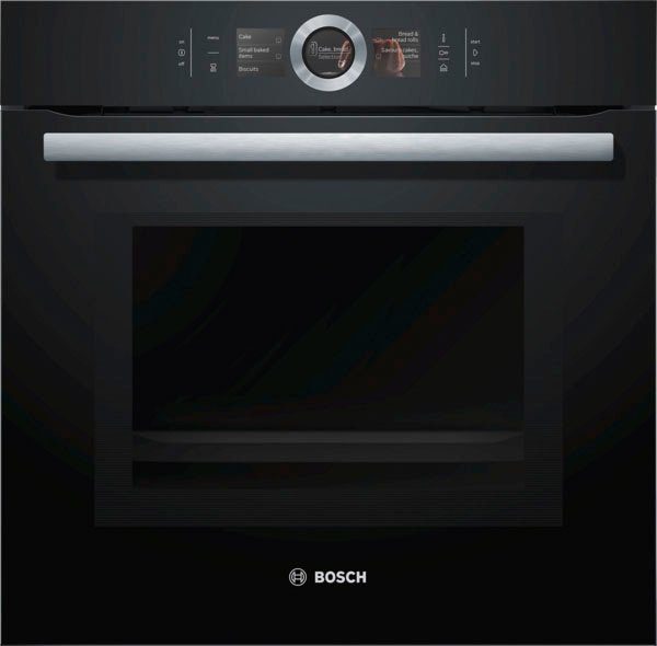 BOSCH Backofen mit Mikrowelle 8 HNG6764B6, mit 1-fach-Teleskopauszug, Pyrolyse-Selbstreinigung