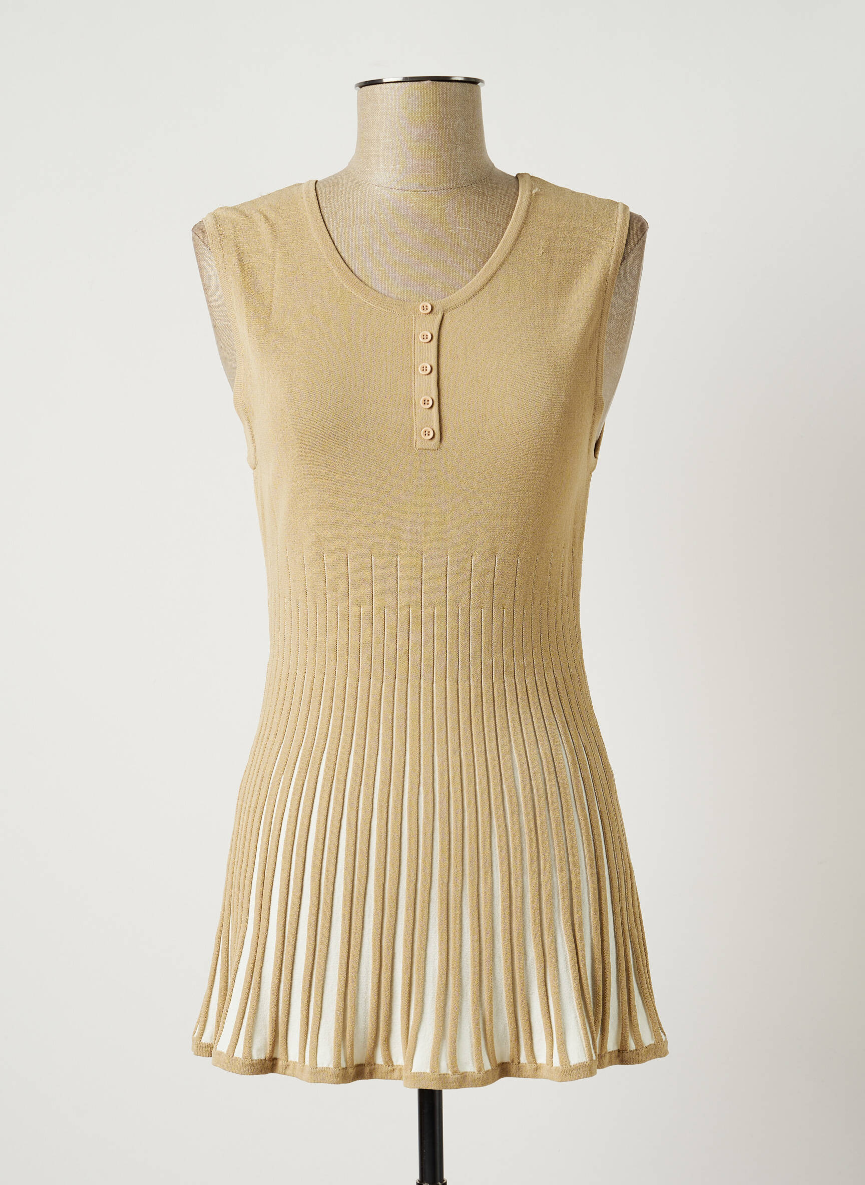 Finette Tuniquesansmanche Femme couleur beige