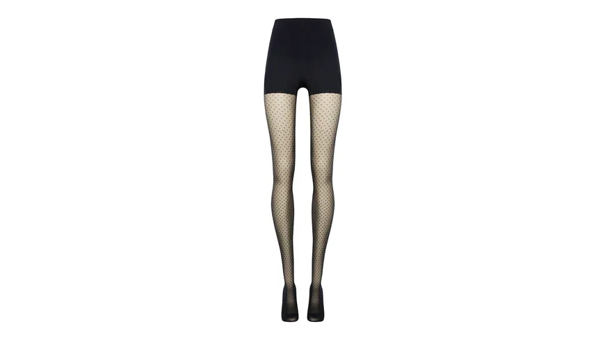 Wolford Damen figurformende Feinstrumpfhose Control Dots 20 DEN black