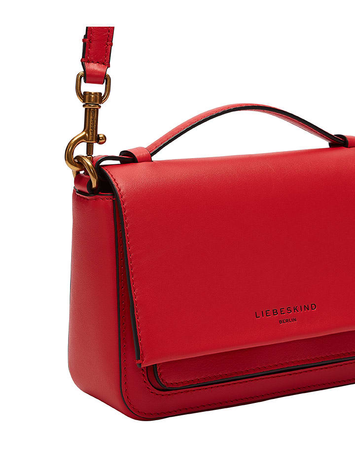 LIEBESKIND BERLIN Leder-Umhängetasche in Rot - (B)19 x (H)13 x (T)6 cm günstig kaufen onesize