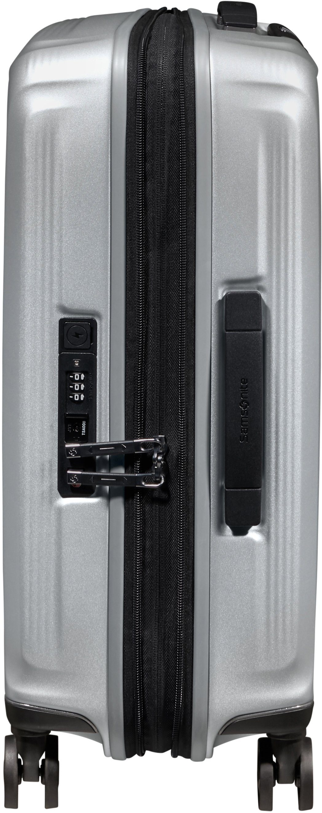 Samsonite Hartschalen-Trolley Nuon, 55 cm, 4 Rollen, mit Volumenerweiterung und USB-Schleuse