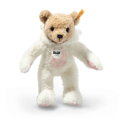 Hoodie-Teddybär Hase, 27 cm, weiß