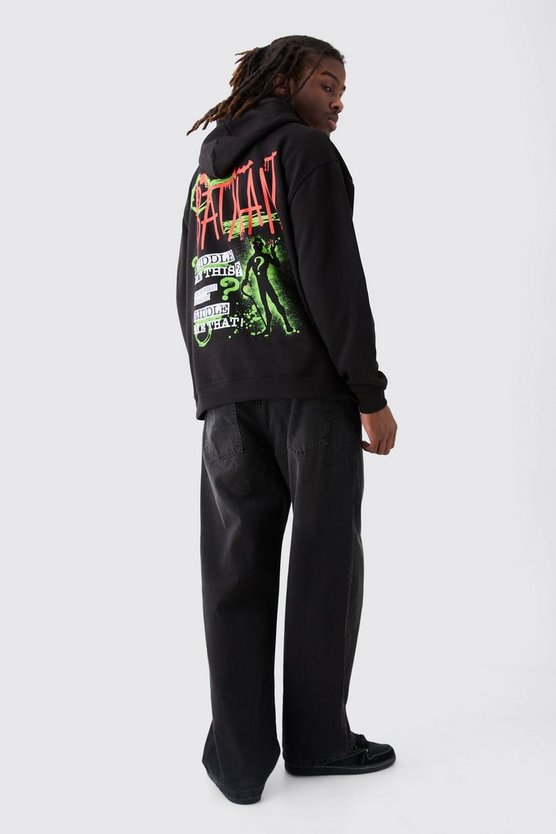 Oversize Hoodie mit lizenziertem Batman Riddler Print