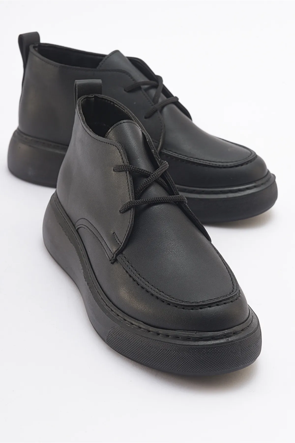 LuviShoes  VALVE Black Skin Damenstiefel