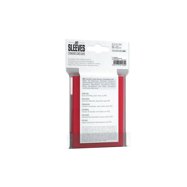 Just Sleeves – Standard Card Game Red 66x92cm (50 Hüllen)