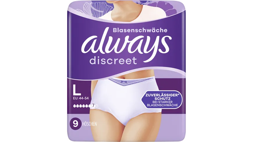 always discreet Inkontinez Höschen Gr. L