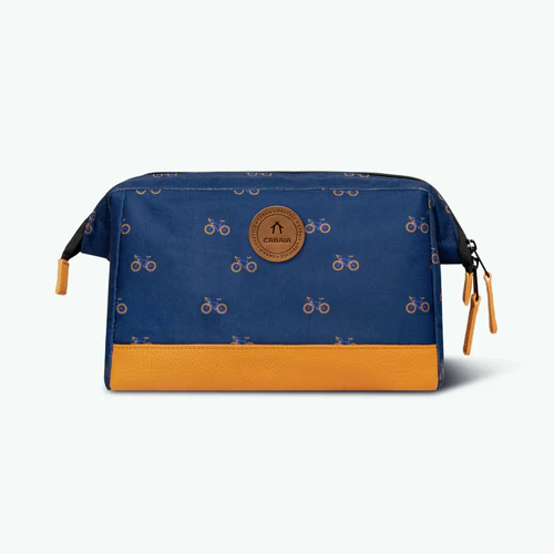 Rue du Temple navy blue toiletry bag