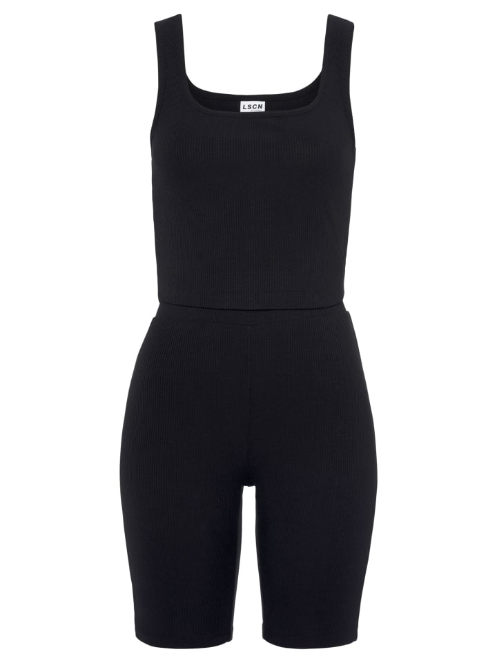LASCANA Shorty in schwarz günstig kaufen