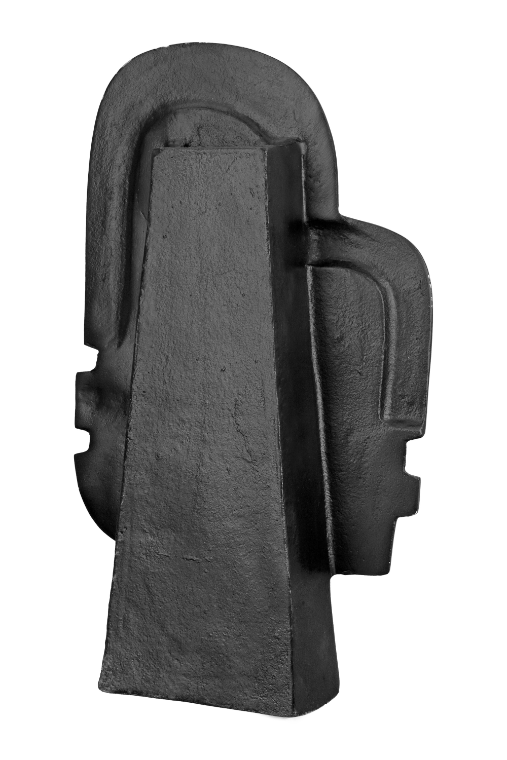 Vase Face schwarz/goldfarben
