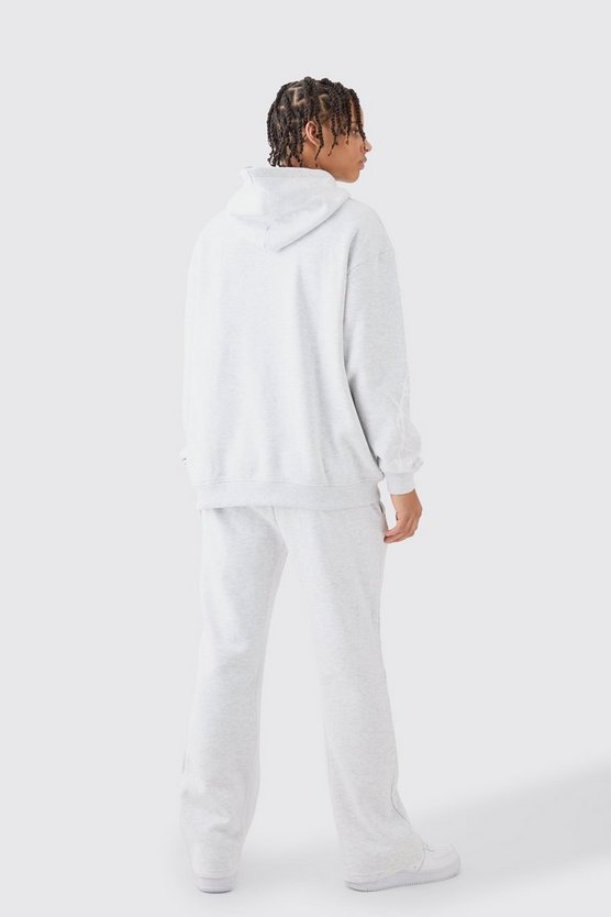 Oversize Hoodie-Trainingsanzug mit Graffiti-Print
