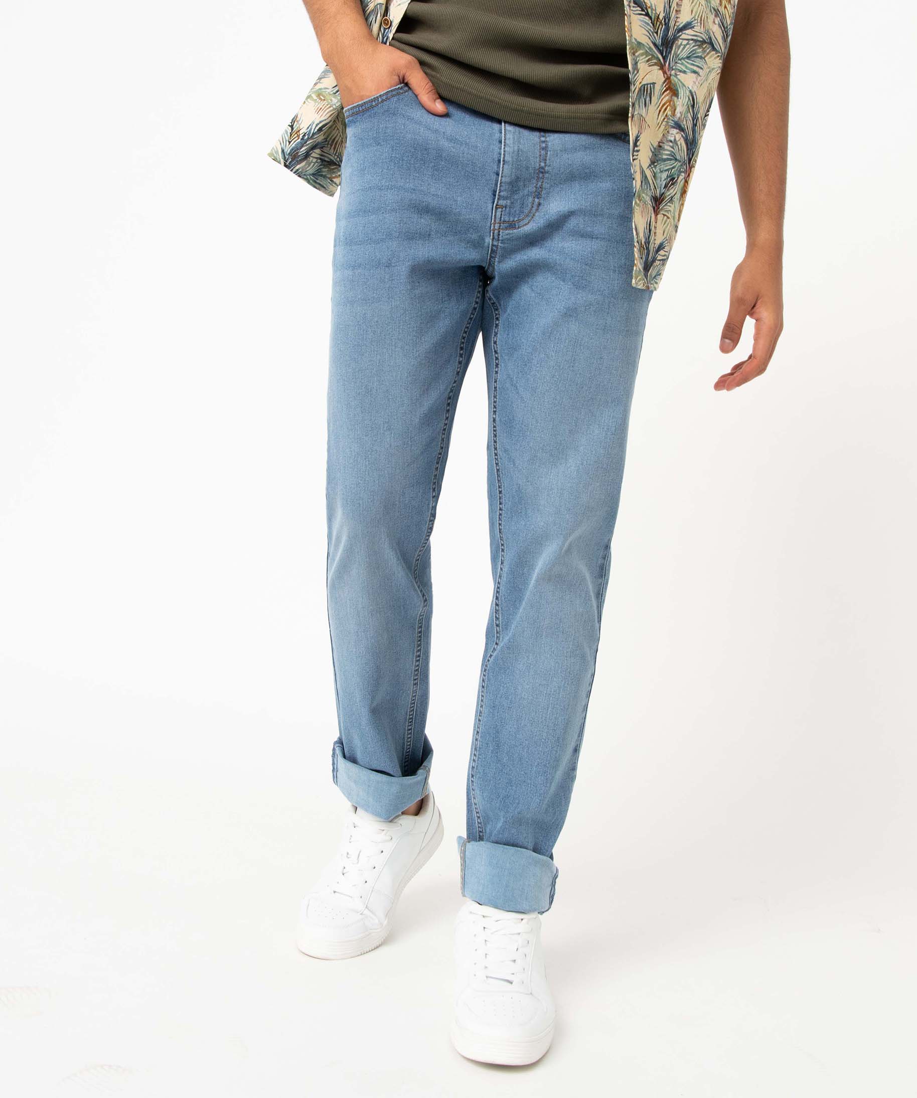 Jean homme écoresponsable coupe slim stone | GEMO