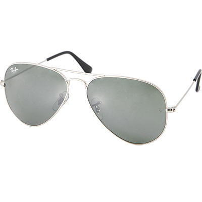 Ray Ban, Sonnenbrille, Aviator, Metall, silber