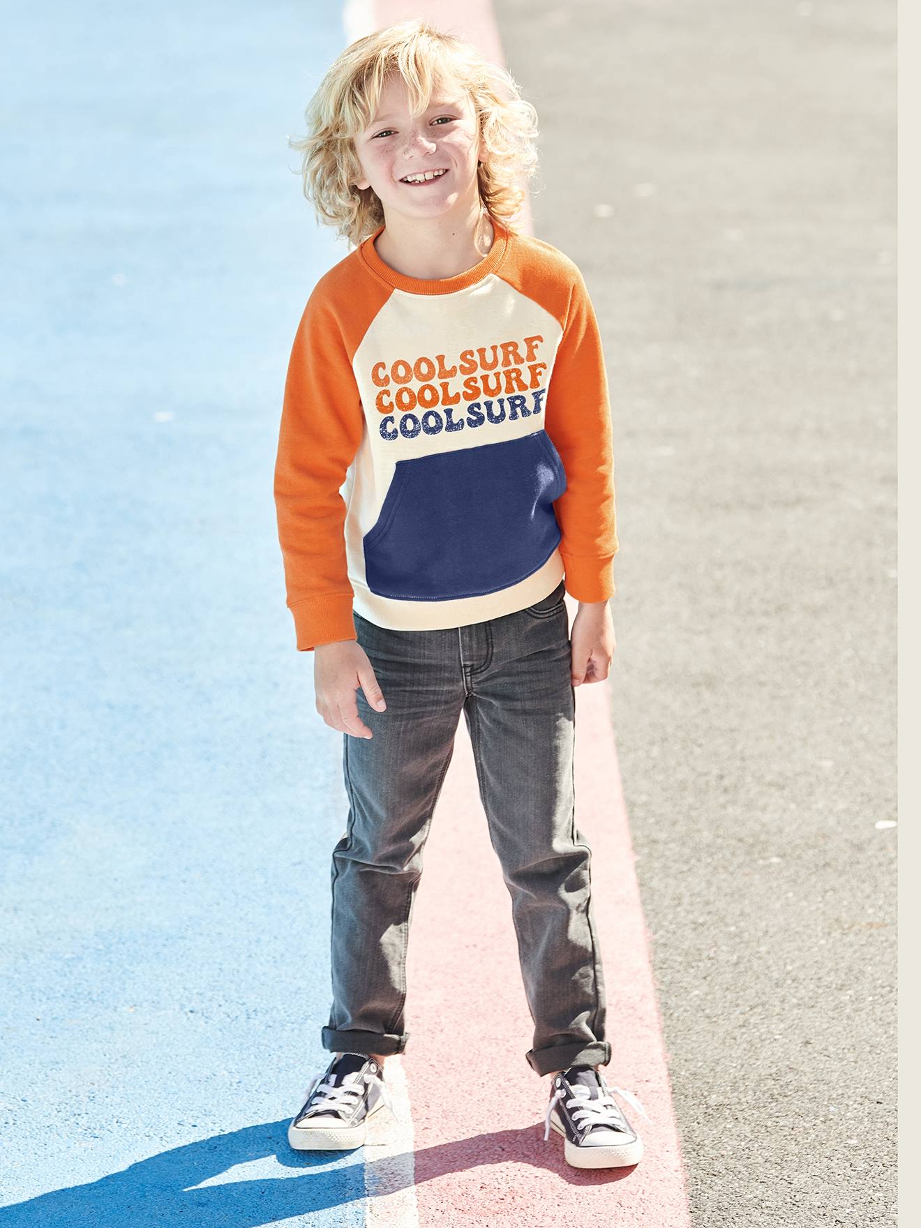 Vertbaudet Jungen Sweatshirt - mehrfarbig