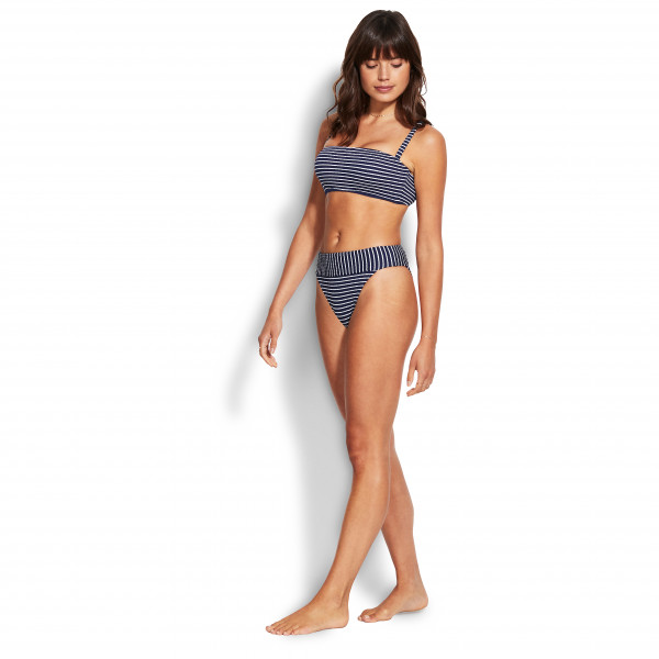 Seafolly - Women's Seaside Stripe Banded Hi Rise Pant - Bikini-Bottom