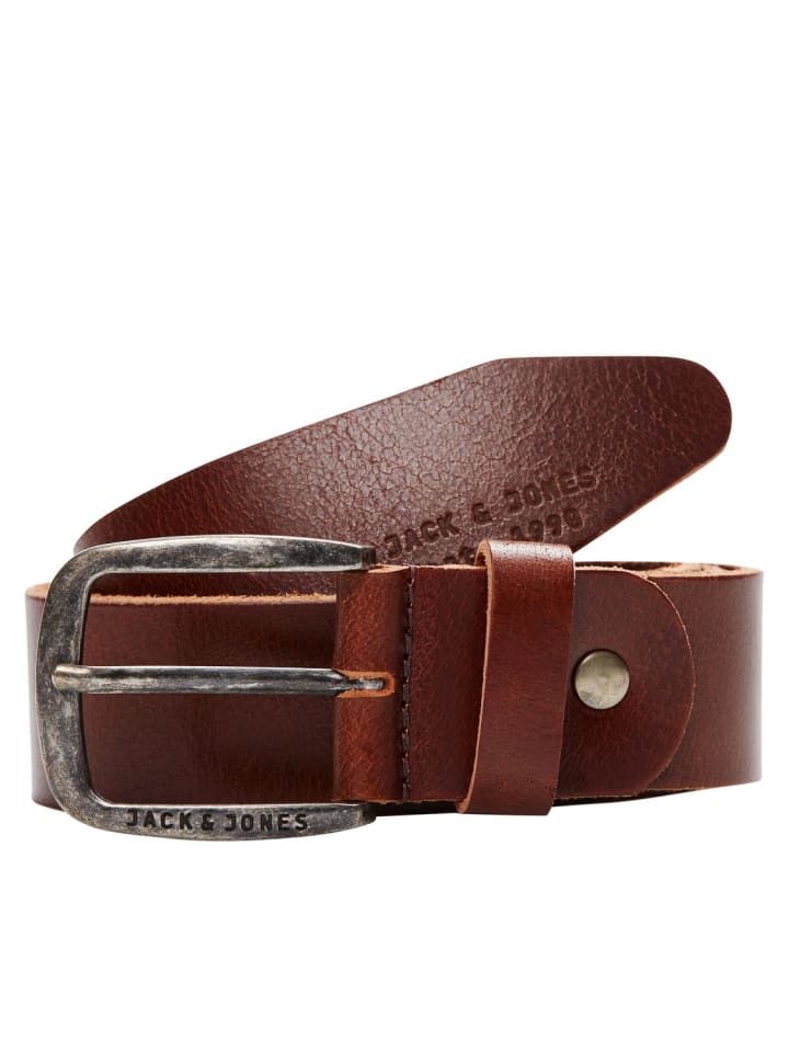 Jack & Jones Ledergürtel 'JACPAUL' Braun günstig kaufen