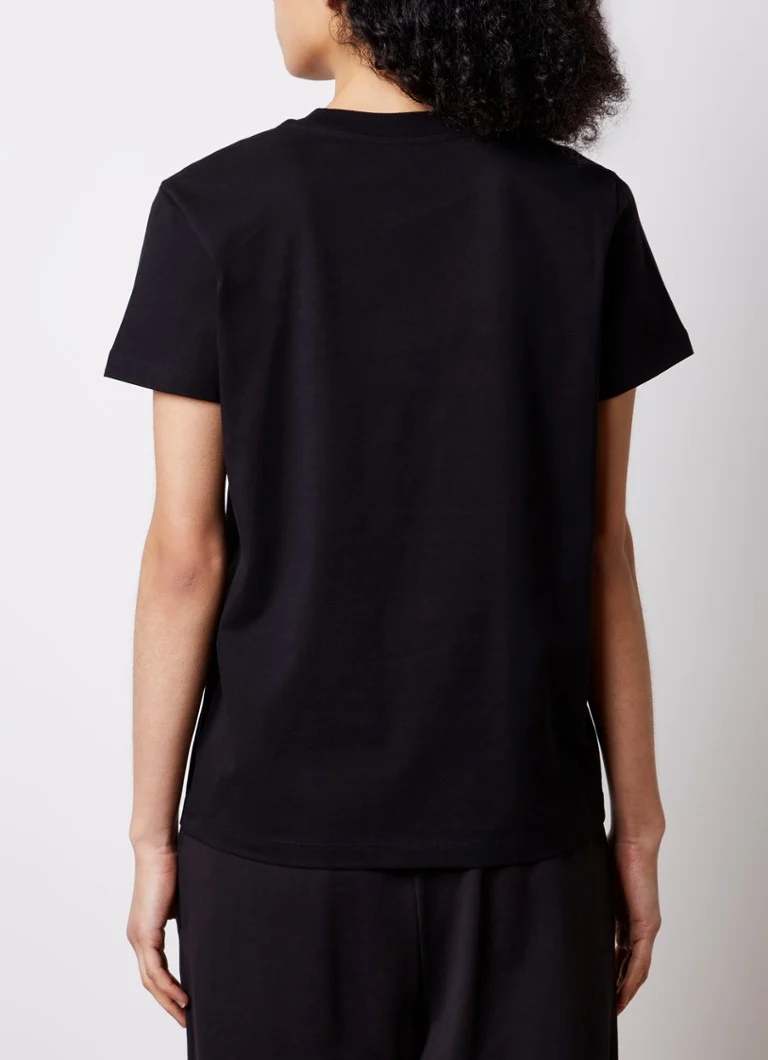 T-shirt Moncler in cotone biologico con logo ricamato