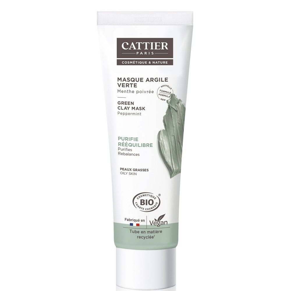 cattier Masque argile verte 100ml Soins Argile