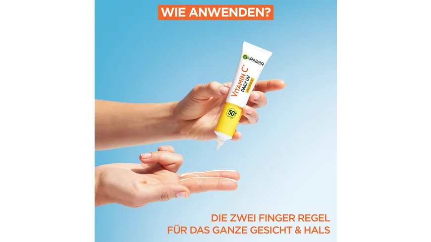 Garnier SkinActive Vitamin C Tägliches Sonnenfluid Invisible LSF 50+ 40 ml