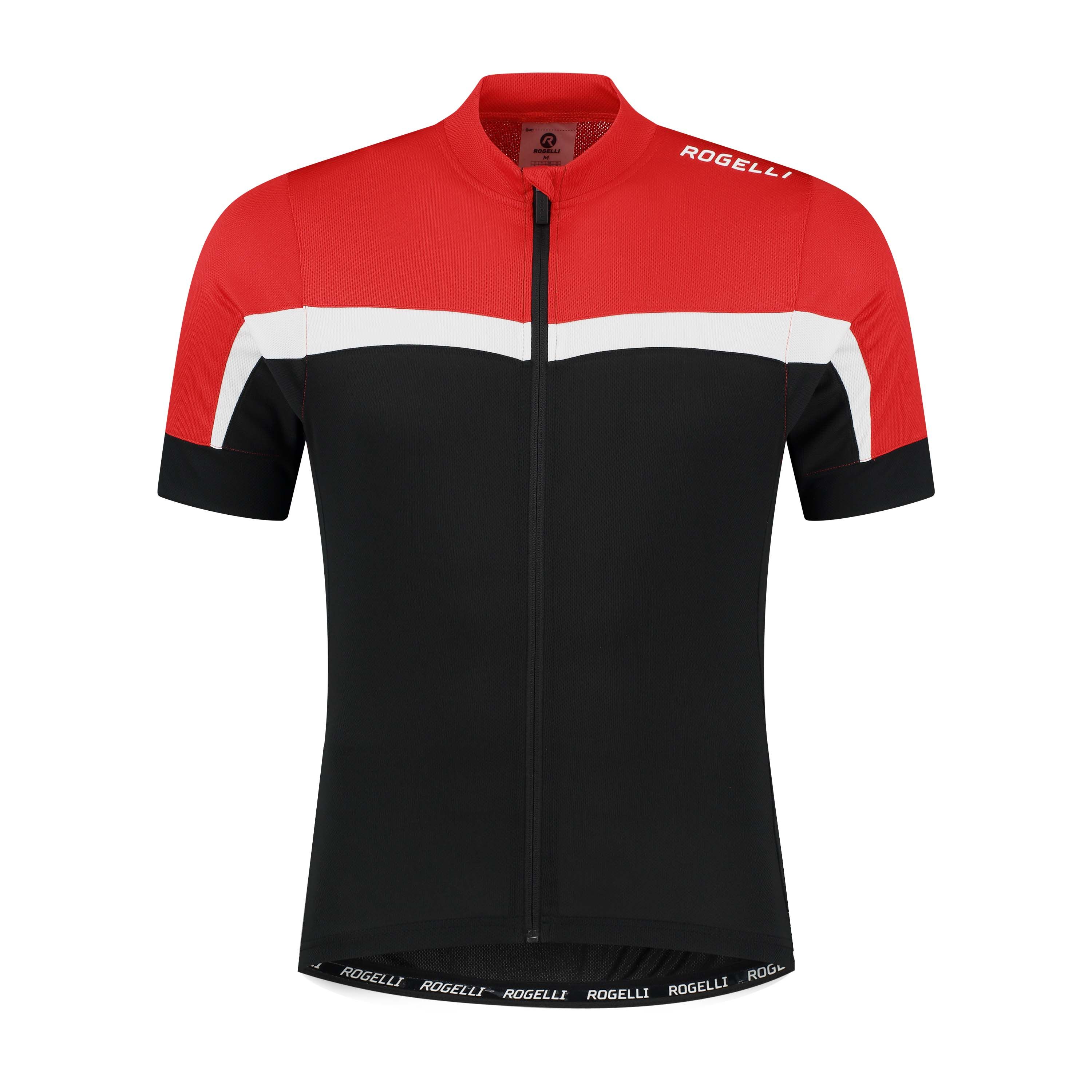 Rogelli Course Schwarz/Rot Herren Radtrikot Kurzarm