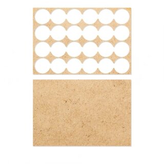 Kromlech Bases - Infantry 6x4 Round Base Adapter Tray (1)