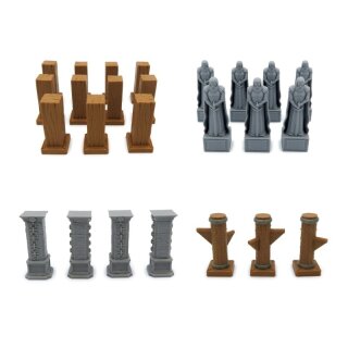 Full Scenery Pack for Jaws of the Lion – Gloomhaven – 114 Pieces