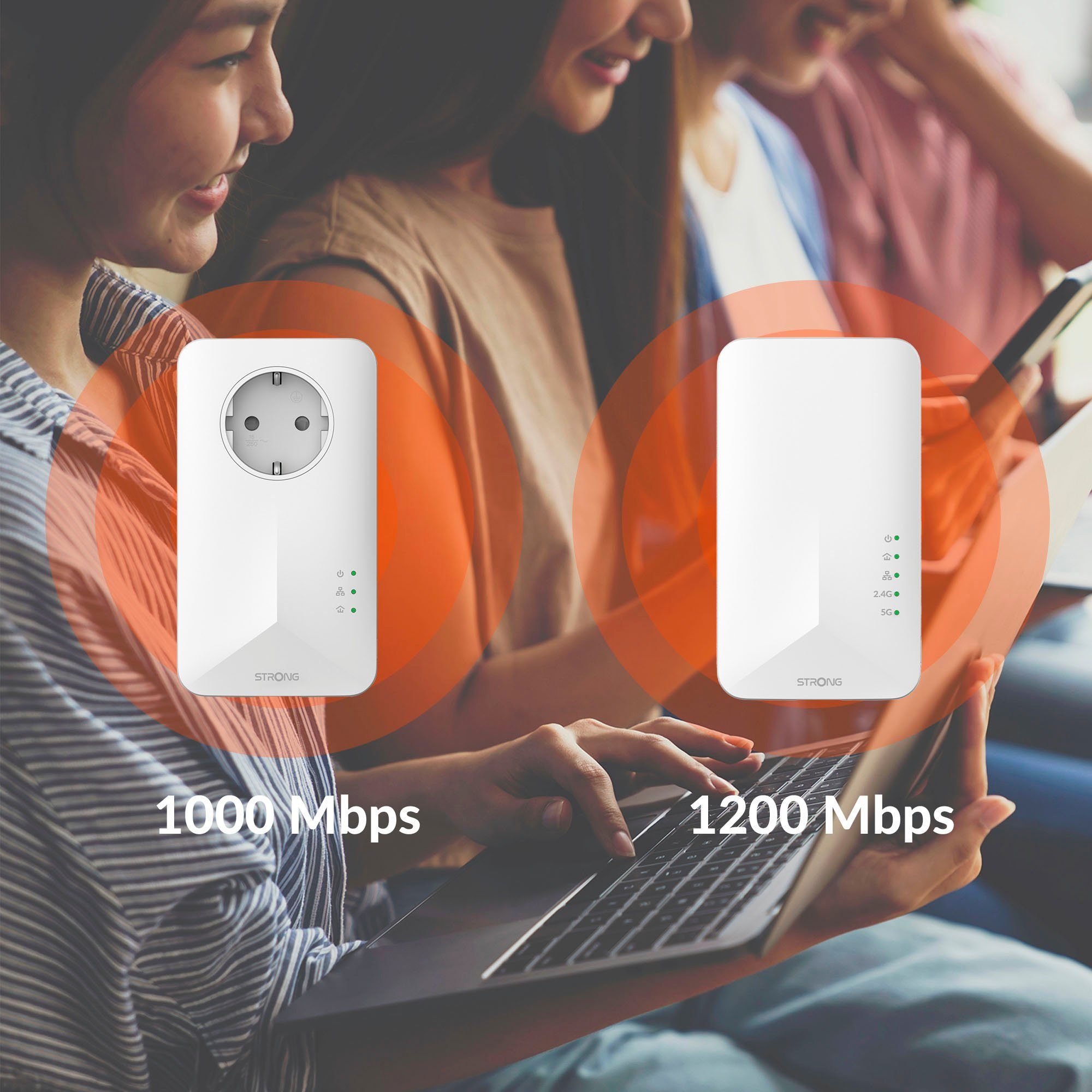 Strong POWERLINE WI-FI 1000 KIT Reichweitenverstärker