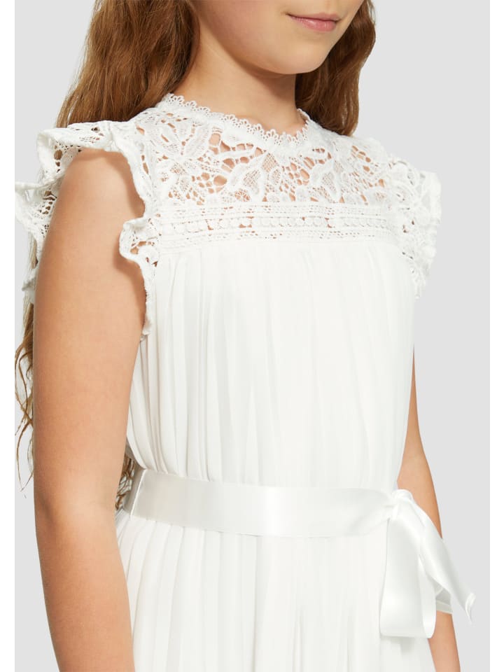 s.Oliver Kleid kurz in Creme günstig kaufen