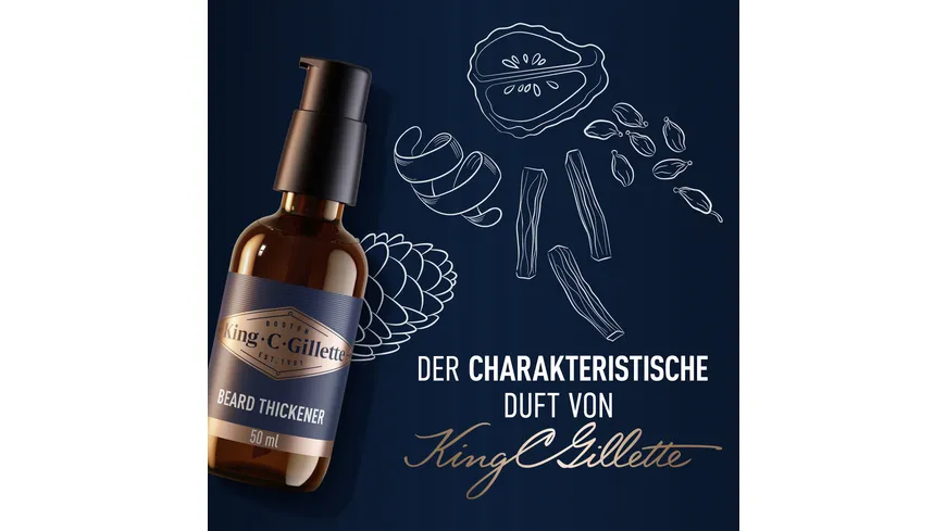 King C. Gillette Bartpflege Bartvolumen Serum 50 ml