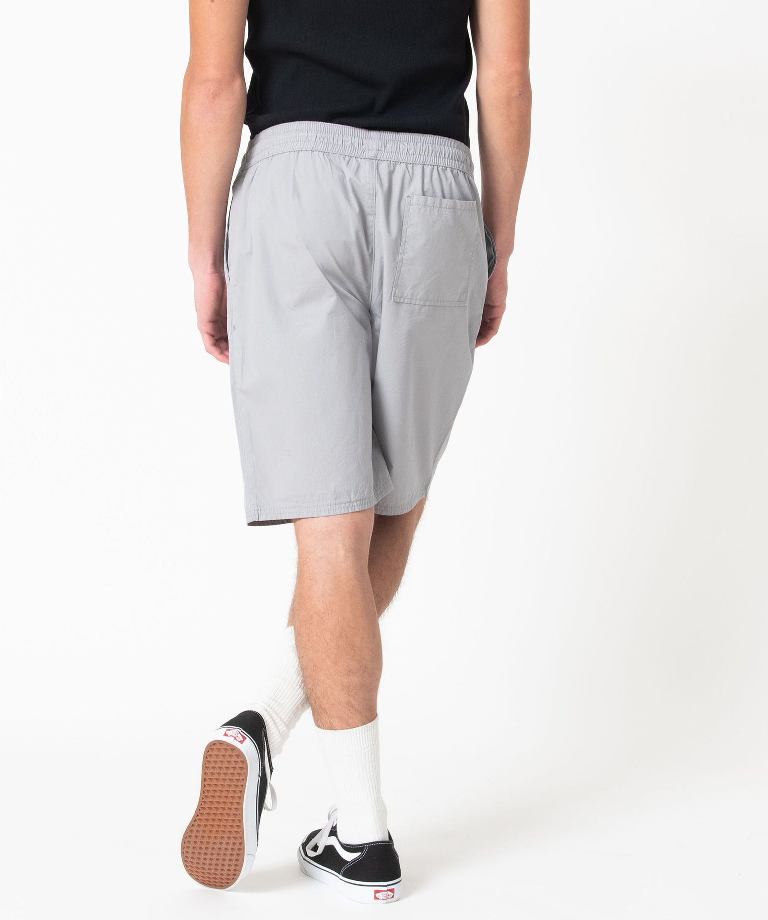 Bermuda en toile à taille élastique homme gris | GEMO