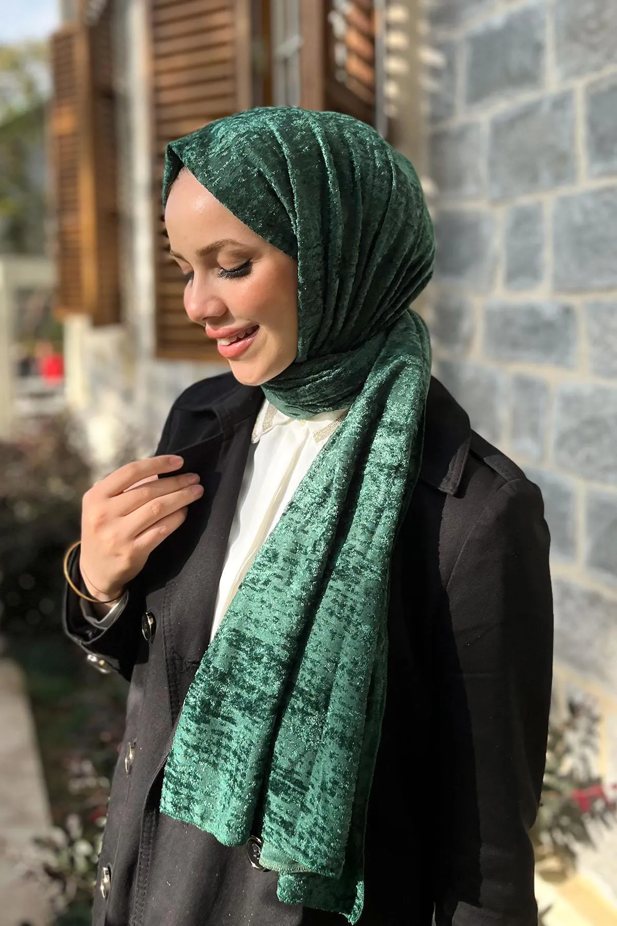 Armine  Trend Strickschal 2 – Ats2or-14 – Smaragdgrün