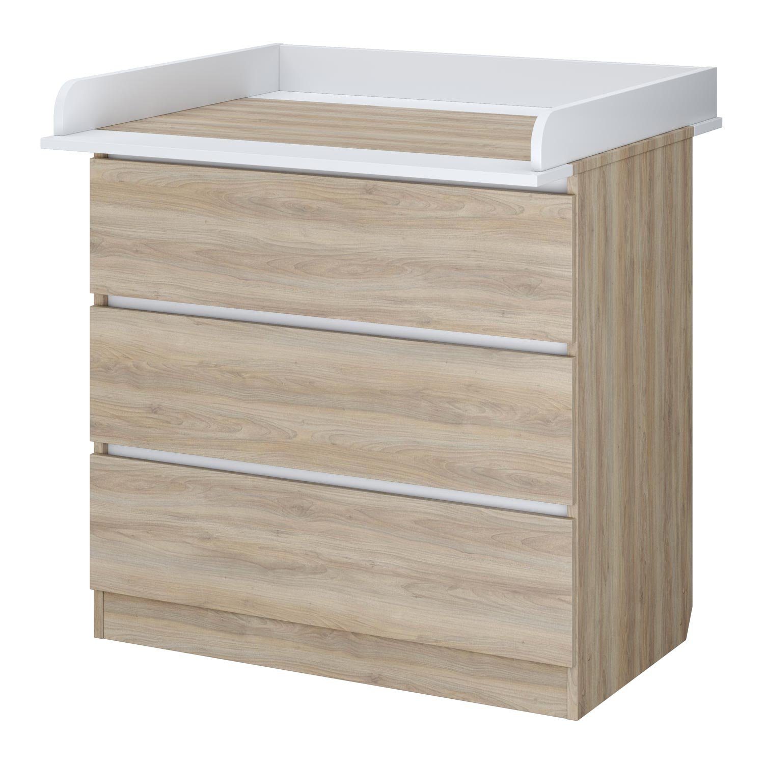 Polini Home Wickelkommode Wickeltisch Wickelkommode Wickelregal Simple Serie, mit abnehmbarem Wickelaufsatz