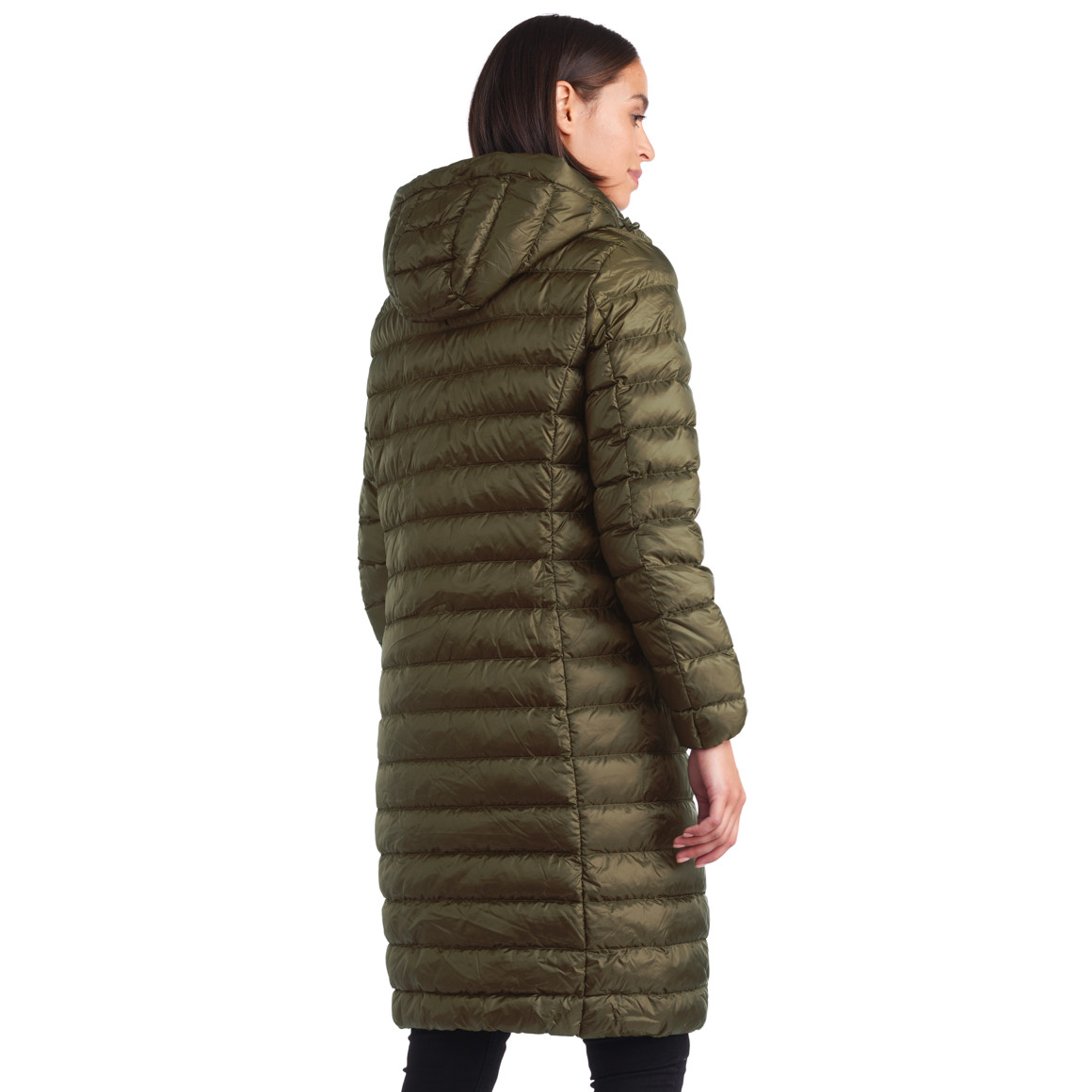 Damen Soft-Daunenmantel mit Kapuze