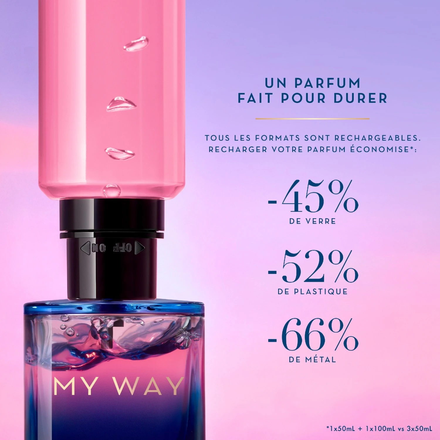 „Armani Le Parfum“ pakartotinai užpildomas kvepalų buteliukas