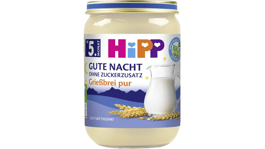HiPP Bio Gute Nacht Grießbrei pur 190 g