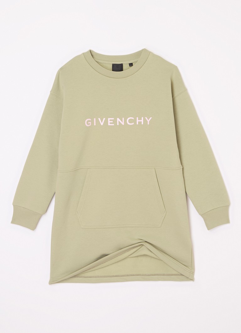 Dzianinowa sukienka z nadrukiem logo Givenchy