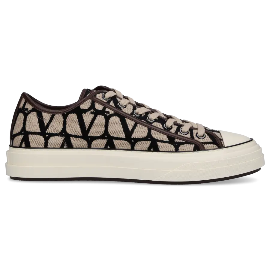 Valentino Garavani - Sneaker low TOTALLOOP Canvas - beige