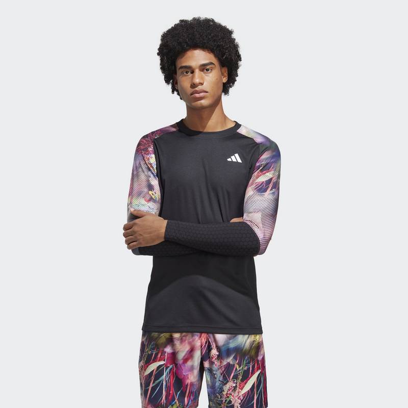 adidas Melbourne Tennis HEAT.RDY Longsleeve Poloshirt Herren