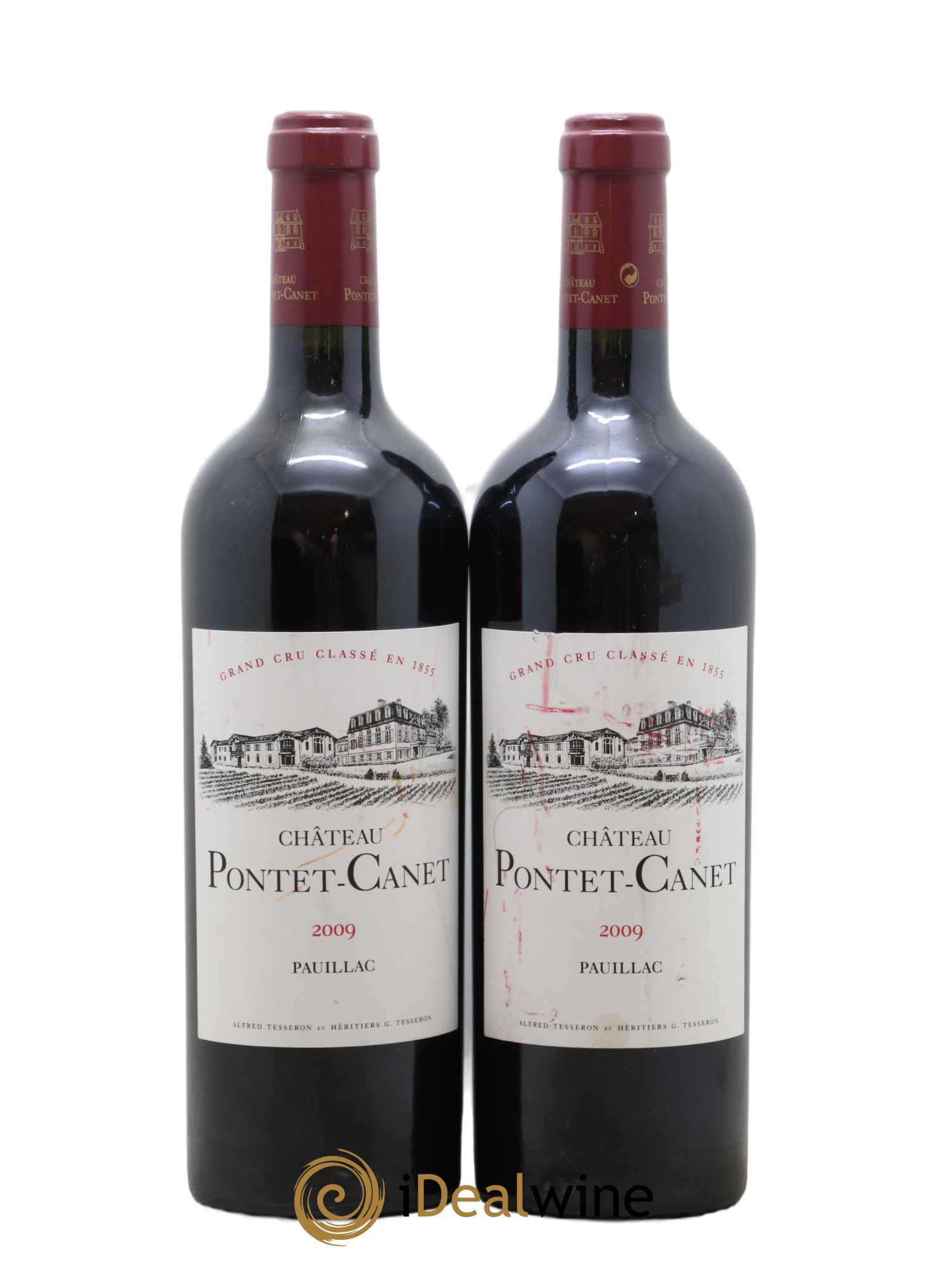 Château Pontet Canet 5ème Grand Cru Classé  2009 - Lot de 2 Bouteilles